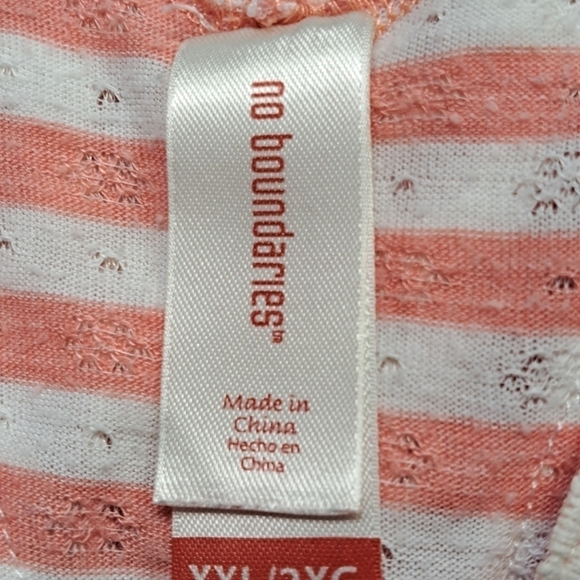 Striped Drawstring Angel Wings Top  Size  XXL - Picture 6 of 7